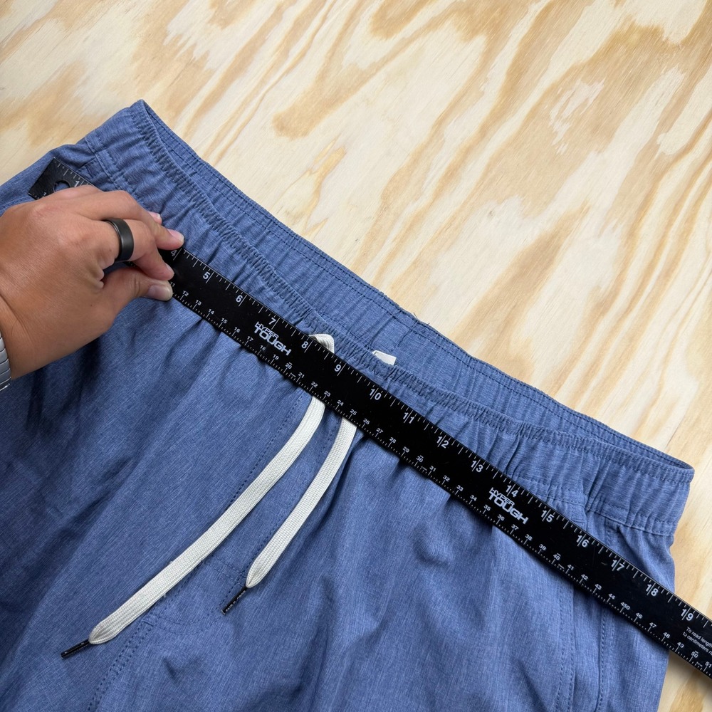 Fair Harbor Anchor Blue Heathered Lined Swim Trunks Shorts Mens XL 7.5 Inseam - Picture 6 of 7